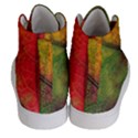 Fall Foliage Color Leaf Veins Men s Hi-Top Skate Sneakers View4