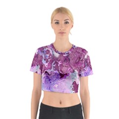 Abstract Texture Background Cotton Crop Top by Wegoenart