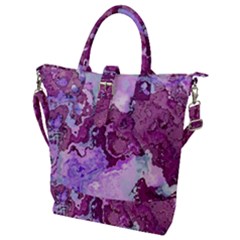 Abstract Texture Background Buckle Top Tote Bag by Wegoenart