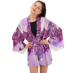 Abstract Texture Background Long Sleeve Kimono by Wegoenart