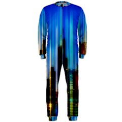 Skyline Frankfurt Christmas Star Onepiece Jumpsuit (men)  by Wegoenart