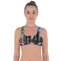 Skyline Frankfurt Christmas Star Got No Strings Sports Bra View1