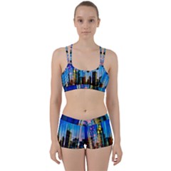 Skyline Frankfurt Christmas Star Perfect Fit Gym Set by Wegoenart