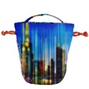 Skyline Frankfurt Christmas Star Drawstring Bucket Bag View1