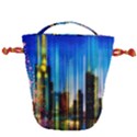 Skyline Frankfurt Christmas Star Drawstring Bucket Bag View2