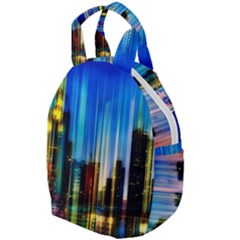 Skyline Frankfurt Christmas Star Travel Backpacks by Wegoenart