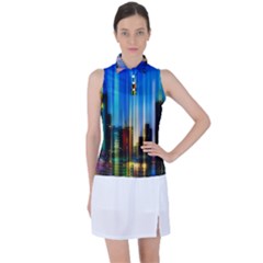 Skyline Frankfurt Christmas Star Women’s Sleeveless Polo