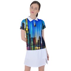 Skyline Frankfurt Christmas Star Women s Polo Tee