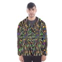 Explosion Abstract Pattern Men s Hooded Windbreaker View1