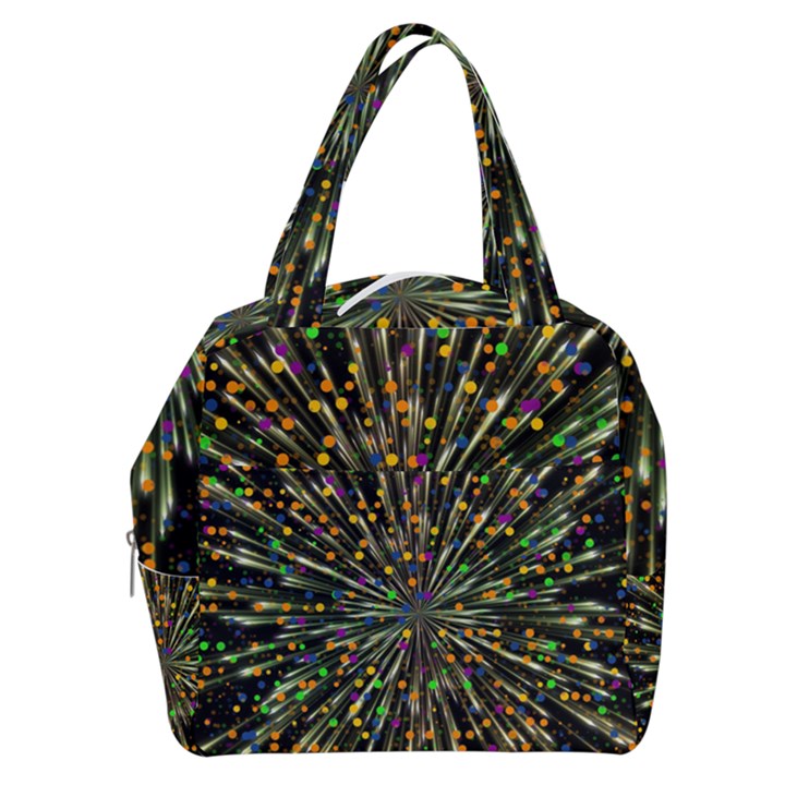 Explosion Abstract Pattern Boxy Hand Bag