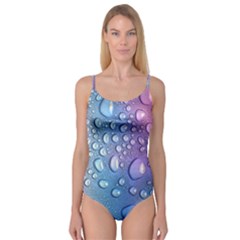 Drop Of Water Rainbow Wet Liquid Camisole Leotard  by Wegoenart