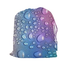 Drop Of Water Rainbow Wet Liquid Drawstring Pouch (2xl) by Wegoenart