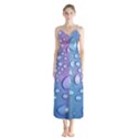 Drop Of Water Rainbow Wet Liquid Button Up Chiffon Maxi Dress View1