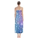 Drop Of Water Rainbow Wet Liquid Button Up Chiffon Maxi Dress View2