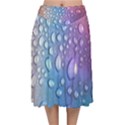 Drop Of Water Rainbow Wet Liquid Velvet Flared Midi Skirt View1