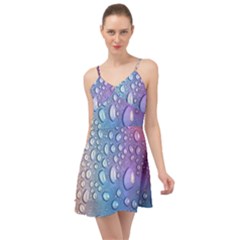 Drop Of Water Rainbow Wet Liquid Summer Time Chiffon Dress by Wegoenart