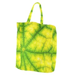 Photosynthesis Leaf Green Structure Giant Grocery Tote by Wegoenart