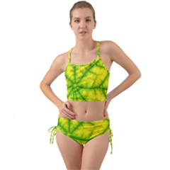 Photosynthesis Leaf Green Structure Mini Tank Bikini Set by Wegoenart