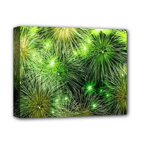 Fireworks Rocket New Year S Day Deluxe Canvas 14  X 11  (stretched) by Wegoenart