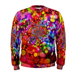 Bokeh Color Light Points Pattern Men s Sweatshirt by Wegoenart