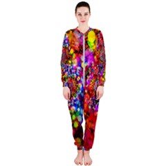 Bokeh Color Light Points Pattern Onepiece Jumpsuit (ladies)  by Wegoenart