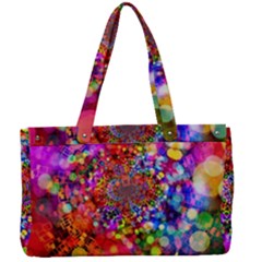 Bokeh Color Light Points Pattern Canvas Work Bag by Wegoenart