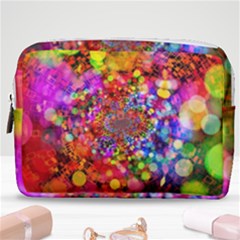 Bokeh Color Light Points Pattern Make Up Pouch (medium) by Wegoenart