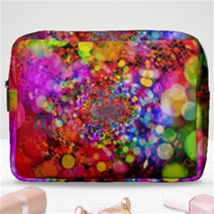 Bokeh Color Light Points Pattern Make Up Pouch (large) by Wegoenart