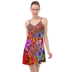 Bokeh Color Light Points Pattern Summer Time Chiffon Dress by Wegoenart