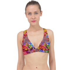 Bokeh Color Light Points Pattern Classic Banded Bikini Top by Wegoenart