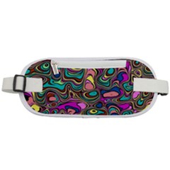 Bending Turn Distort Wave Modern Rounded Waist Pouch