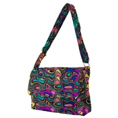 Bending Turn Distort Wave Modern Full Print Messenger Bag (m)