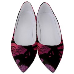 Trees Silhouette Sky Clouds Sunset Women s Low Heels by Wegoenart