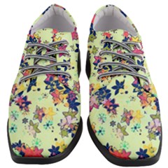 Flowers Ornament Decoration Women Heeled Oxford Shoes