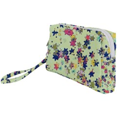 Flowers Ornament Decoration Wristlet Pouch Bag (small)