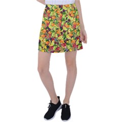 Background Pattern Structure Fruit Tennis Skirt