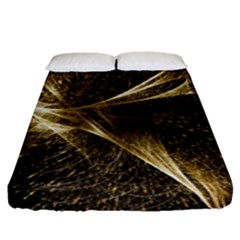 Quantum Physics Wave Particles Fitted Sheet (queen Size) by Wegoenart