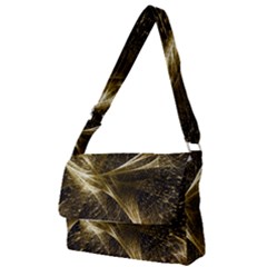 Quantum Physics Wave Particles Full Print Messenger Bag (s) by Wegoenart