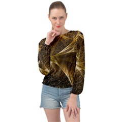 Quantum Physics Wave Particles Banded Bottom Chiffon Top by Wegoenart