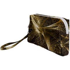 Quantum Physics Wave Particles Wristlet Pouch Bag (small) by Wegoenart