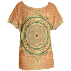 Mandalas Flower Mandalas Flowers Women s Oversized Tee by Wegoenart