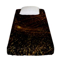 Quantum Physics Wave Particles Fitted Sheet (single Size) by Wegoenart