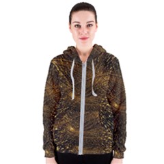 Quantum Physics Wave Particles Women s Zipper Hoodie by Wegoenart