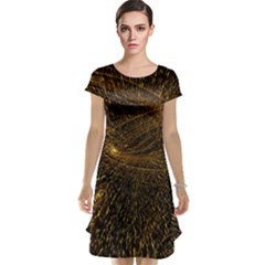 Quantum Physics Wave Particles Cap Sleeve Nightdress by Wegoenart