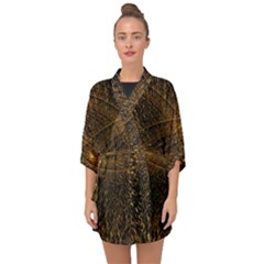 Quantum Physics Wave Particles Half Sleeve Chiffon Kimono by Wegoenart