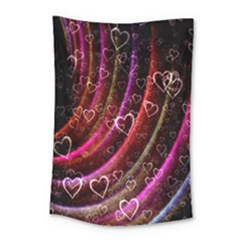 Bokeh Heart Love Romance Small Tapestry by Wegoenart