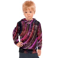 Bokeh Heart Love Romance Kids  Hooded Pullover