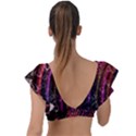 Bokeh Heart Love Romance Plunge Frill Sleeve Bikini Top View2