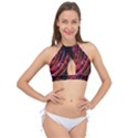 Bokeh Heart Love Romance Cross Front Halter Bikini Top View1