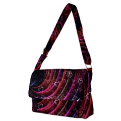 Bokeh Heart Love Romance Full Print Messenger Bag (m)